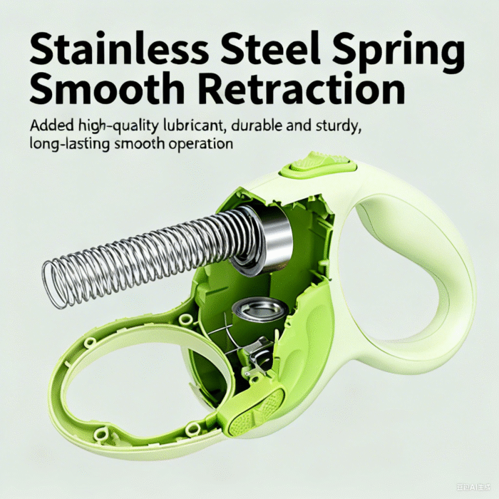 GIAHAND Automatic Retractable Dog Leash with Light for Small and Medium-Sized Dogs like Teddy and Bichon Frise